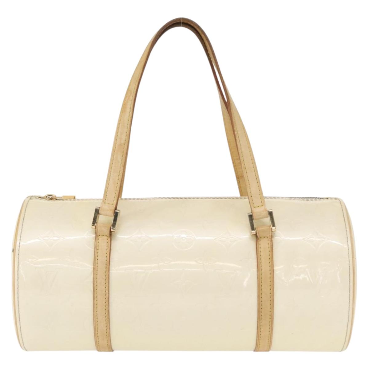 LOUIS VUITTON Monogram Vernis Bedford Hand Bag Perle M91006 LV Auth ka714