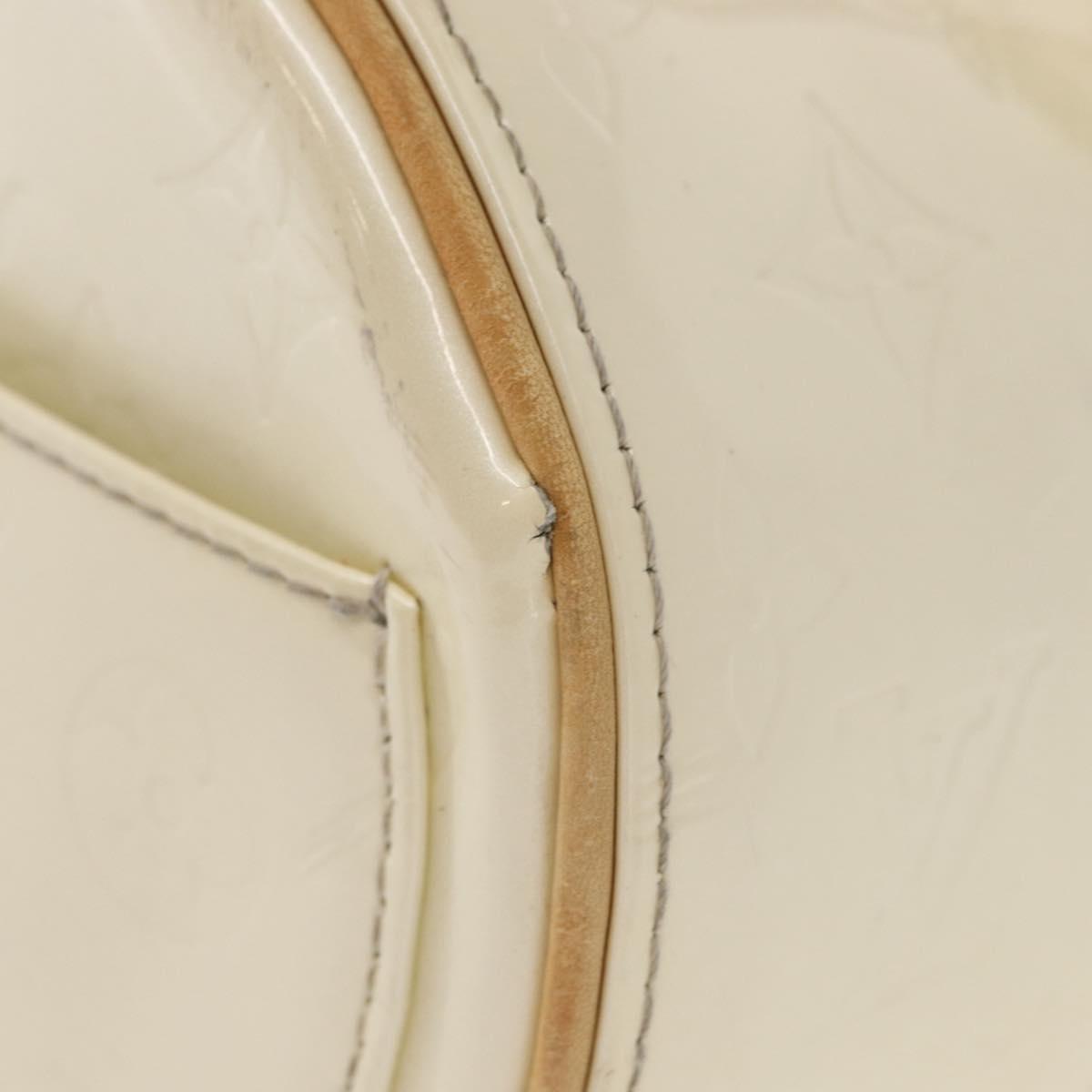 LOUIS VUITTON Monogram Vernis Bedford Hand Bag Perle M91006 LV Auth ka714