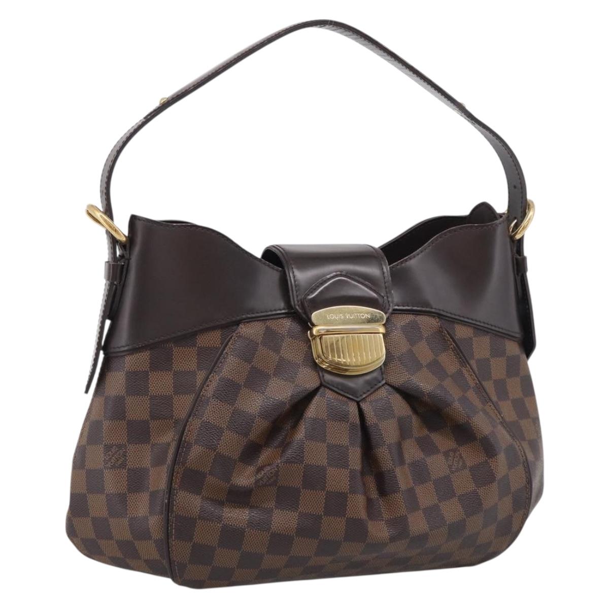 LOUIS VUITTON Damier Ebene Sistina MM Shoulder Bag N41541 LV Auth ka7149