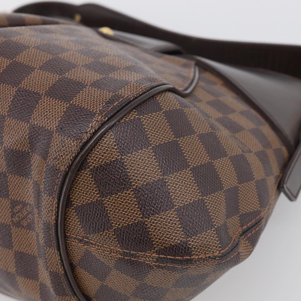 LOUIS VUITTON Damier Ebene Sistina MM Shoulder Bag N41541 LV Auth ka7149