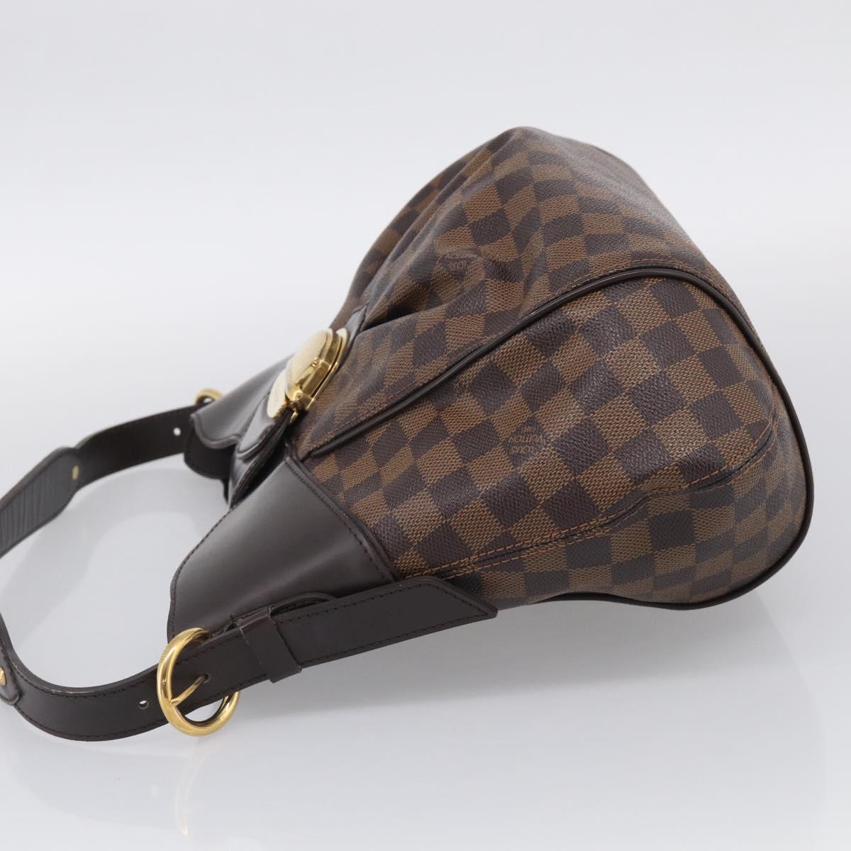 LOUIS VUITTON Damier Ebene Sistina MM Shoulder Bag N41541 LV Auth ka7149