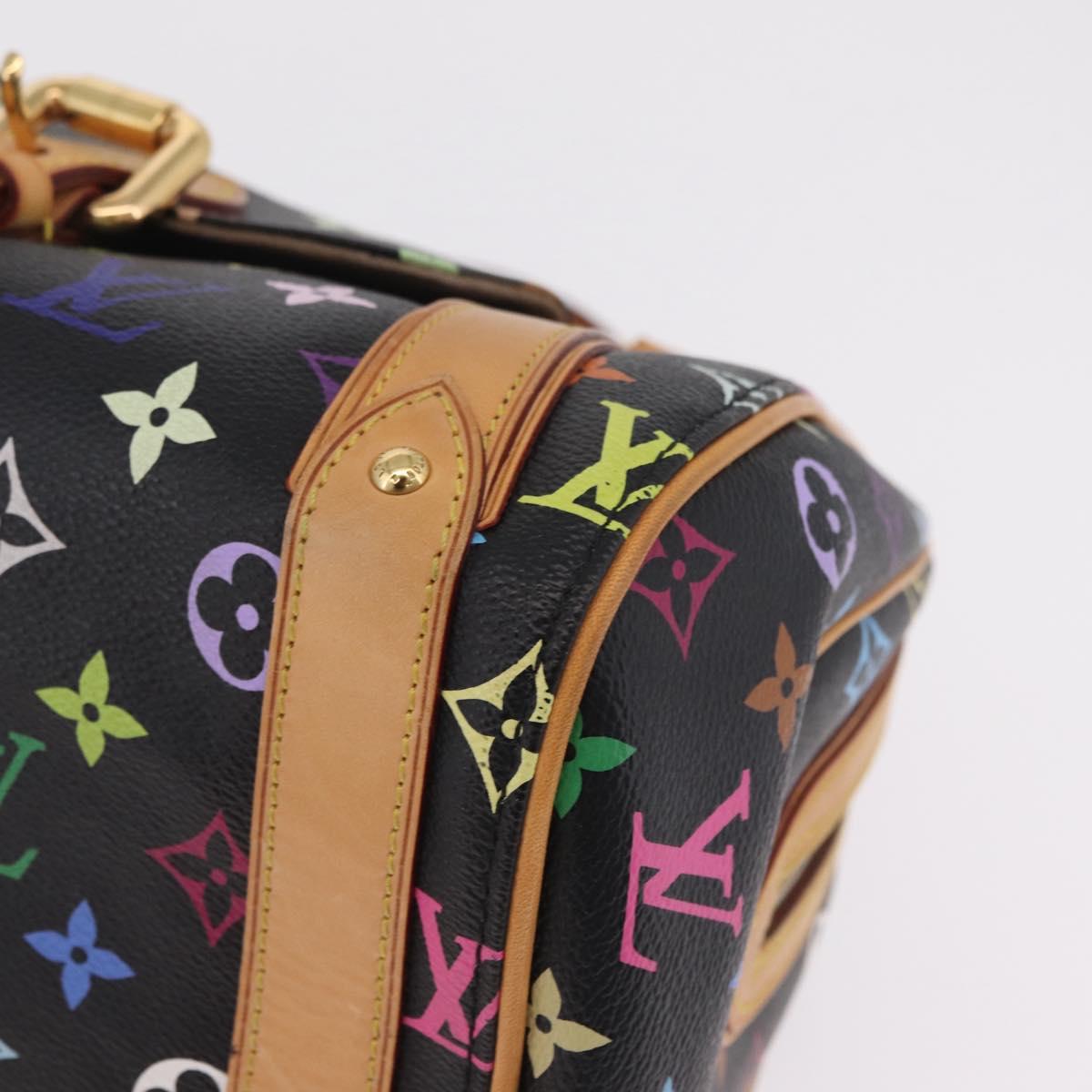 LOUIS VUITTON Monogram Multicolor Priscilla Bag Black M40097 LV Auth ka7154V