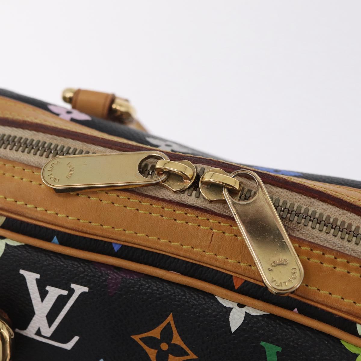 LOUIS VUITTON Monogram Multicolor Priscilla Bag Black M40097 LV Auth ka7154V