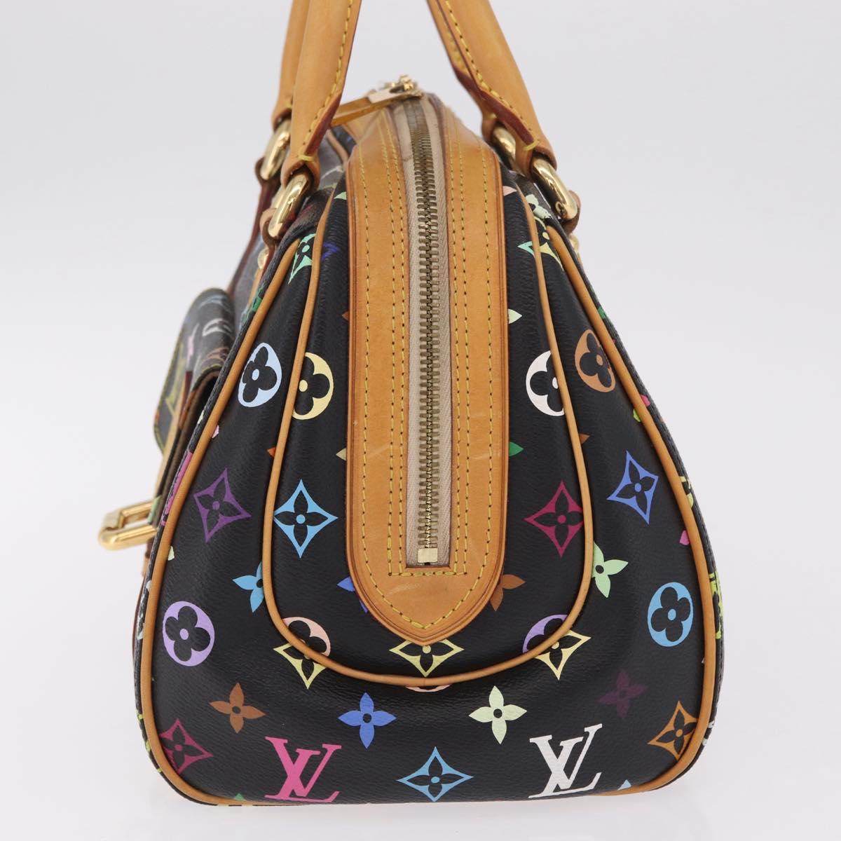 LOUIS VUITTON Monogram Multicolor Priscilla Bag Black M40097 LV Auth ka7154V