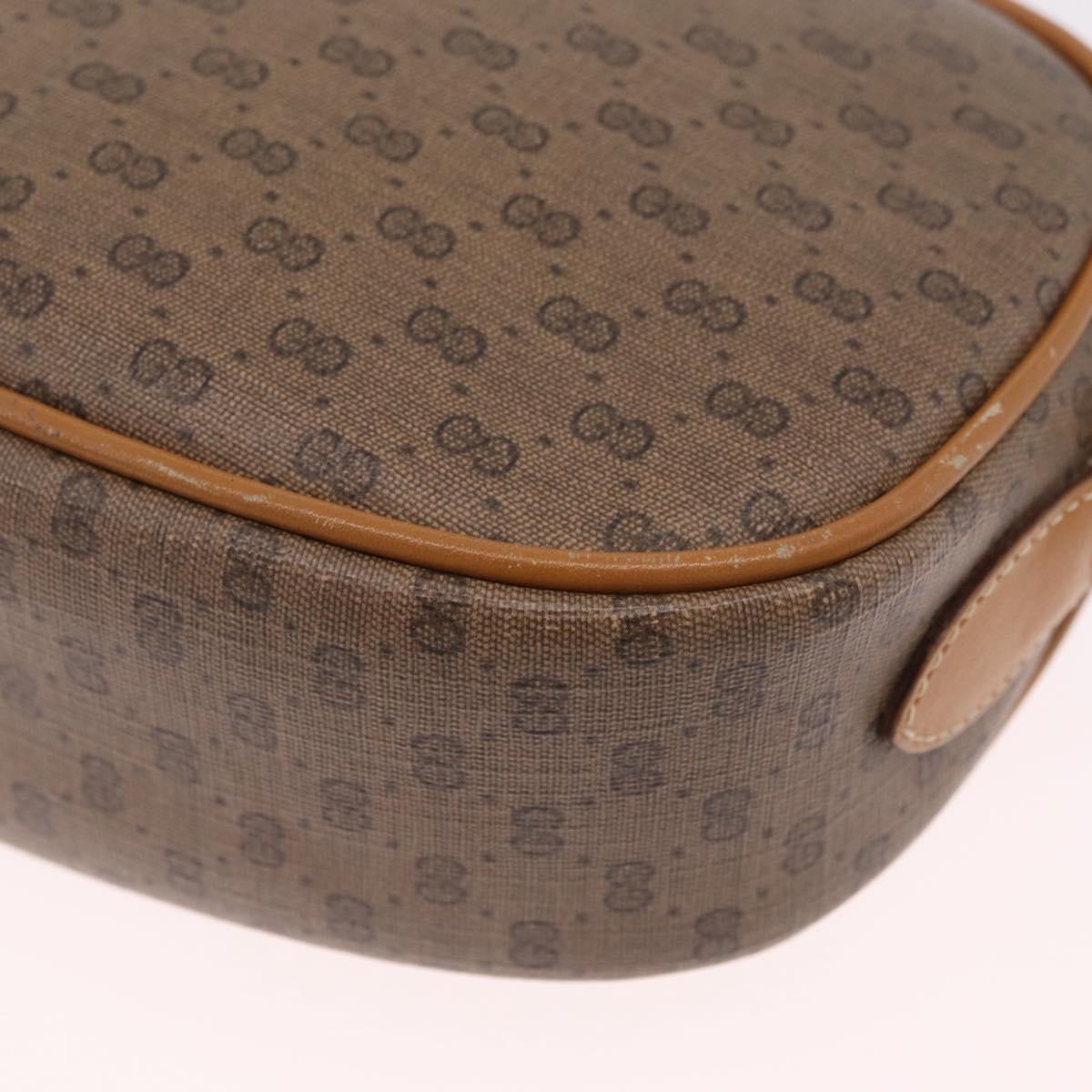 GUCCI Micro GG Supreme Shoulder Bag PVC Beige Gold 007 113 0115 Auth ka7162