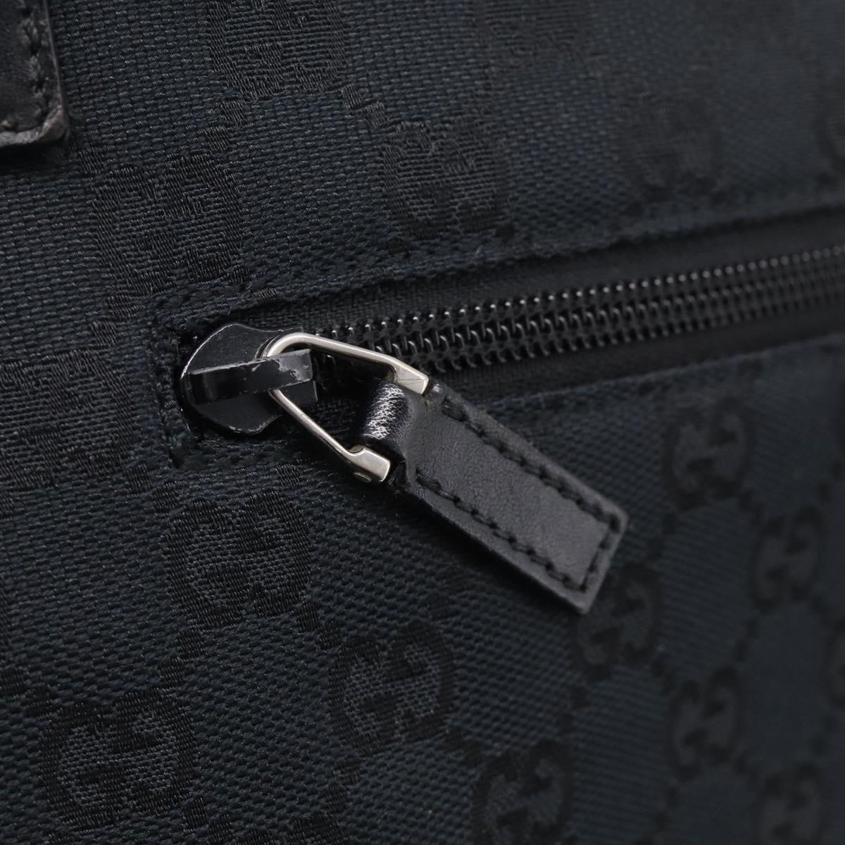 GUCCI GG Canvas Shoulder Bag Black Silver 90476 Auth ka7171A