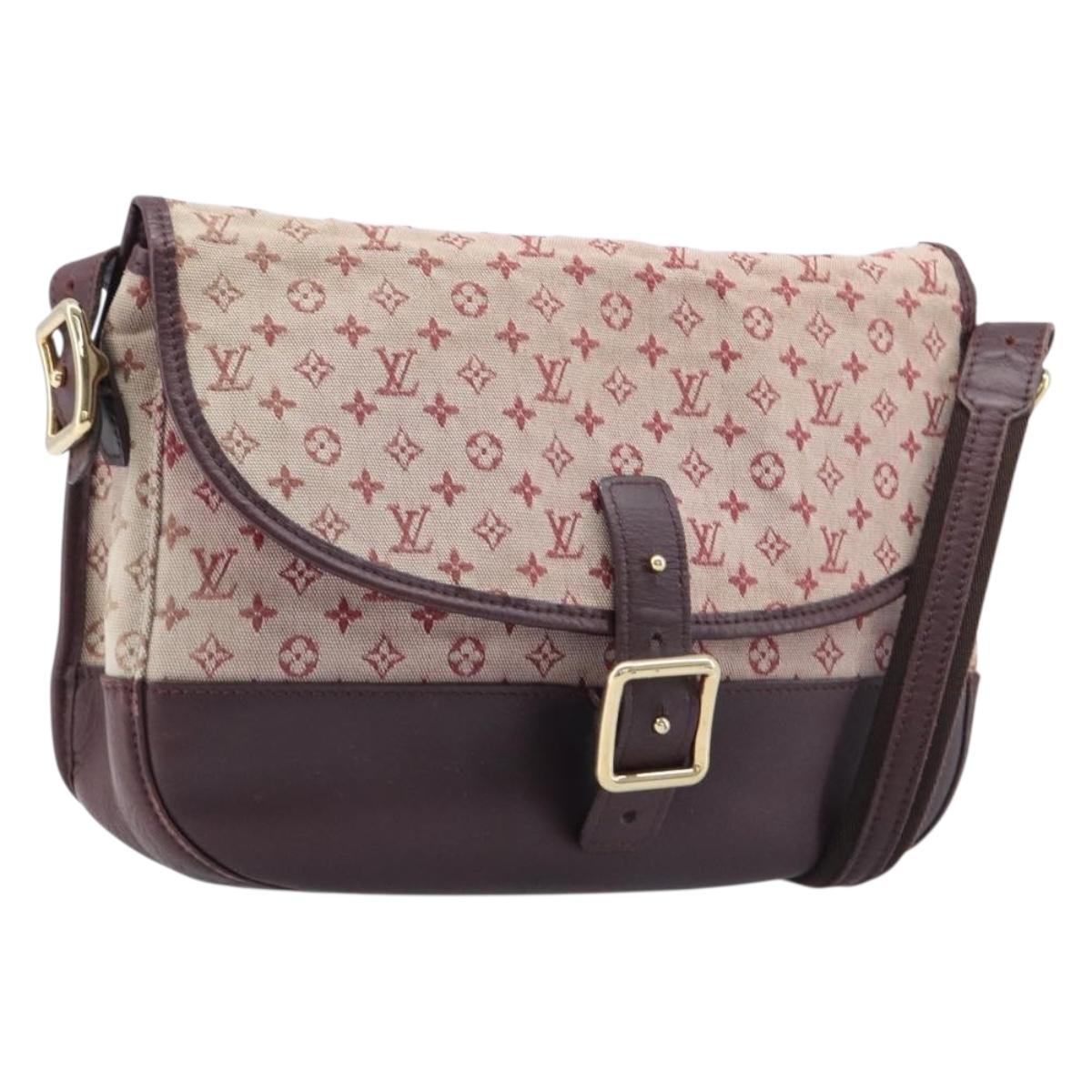 LOUIS VUITTON Monogram Mini Belanger Shoulder Bag Red M92171 LV Auth ka7173