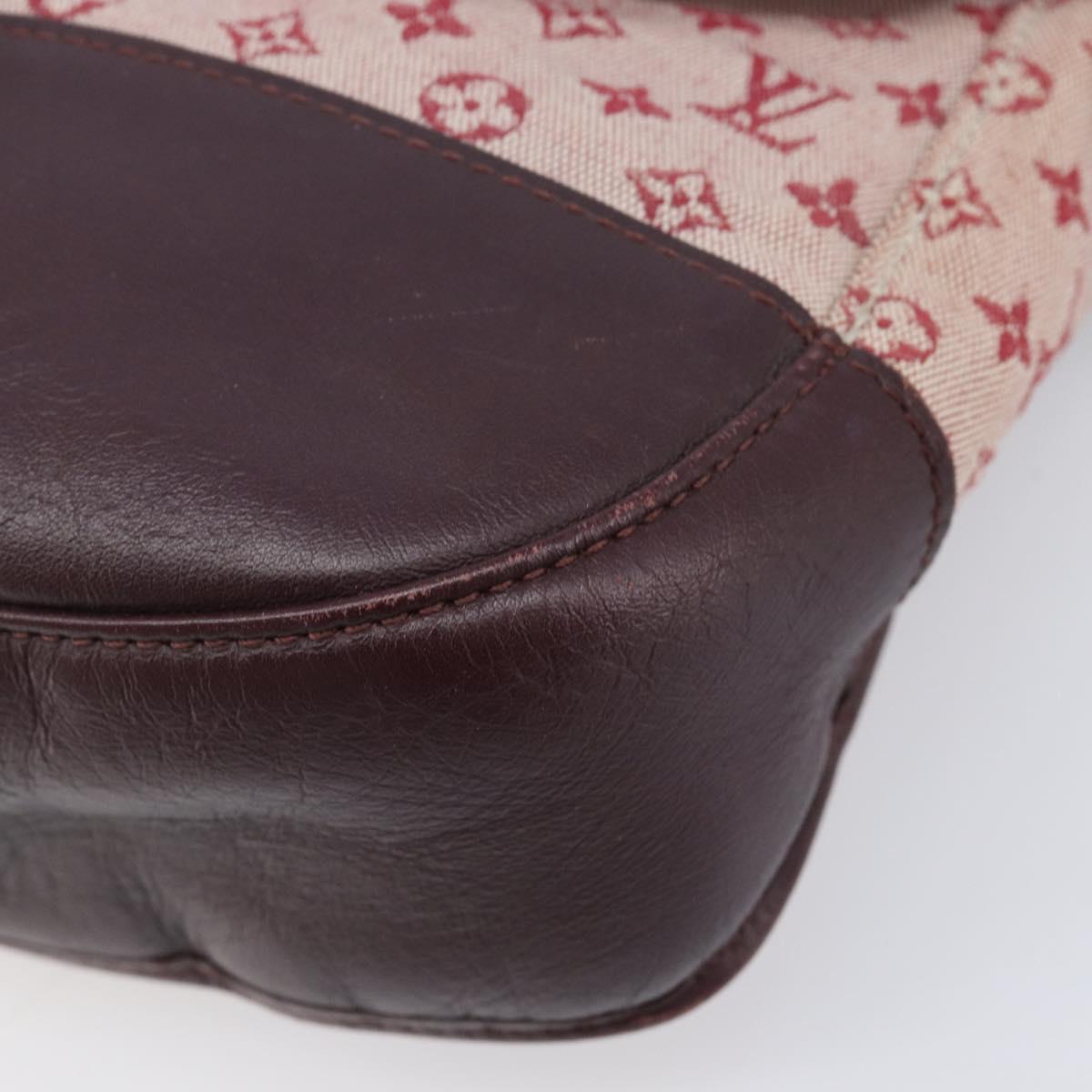 LOUIS VUITTON Monogram Mini Belanger Shoulder Bag Red M92171 LV Auth ka7173