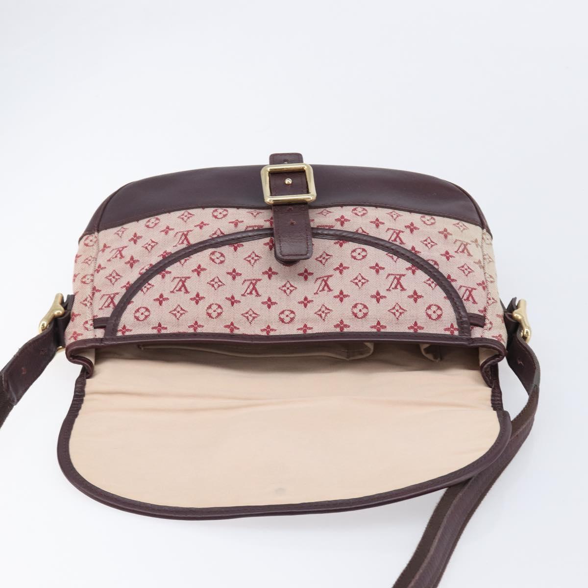 LOUIS VUITTON Monogram Mini Belanger Shoulder Bag Red M92171 LV Auth ka7173