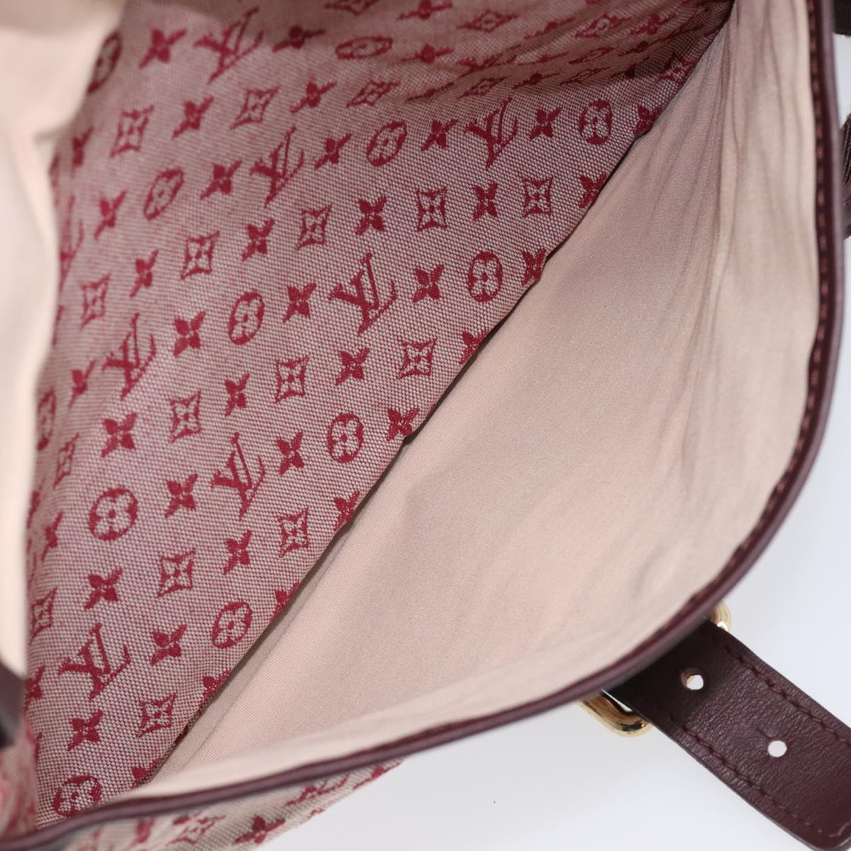 LOUIS VUITTON Monogram Mini Belanger Shoulder Bag Red M92171 LV Auth ka7173