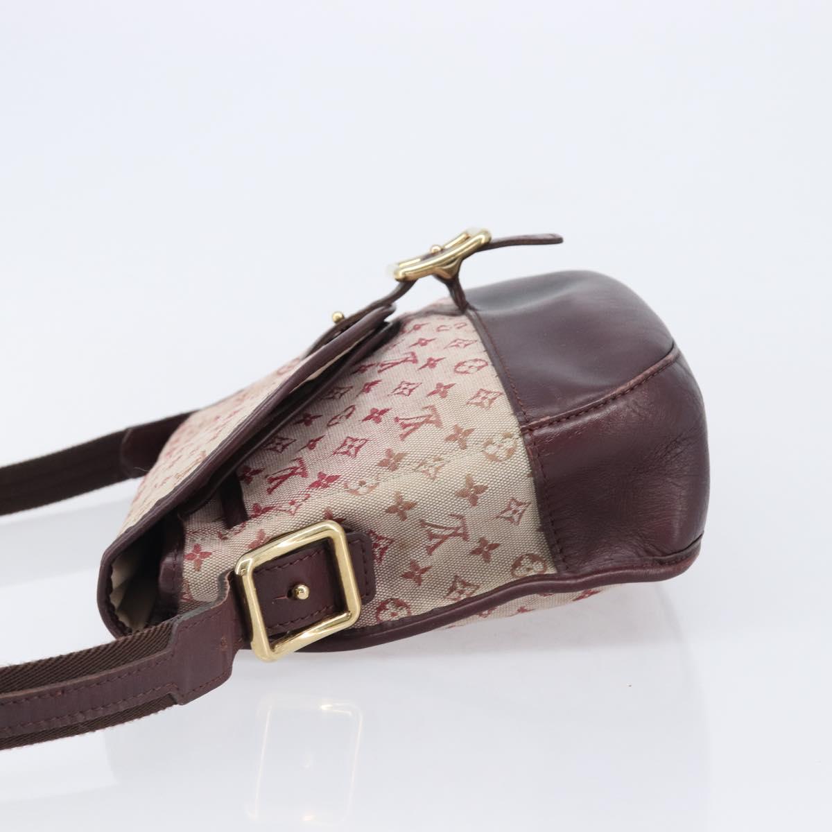 LOUIS VUITTON Monogram Mini Belanger Shoulder Bag Red M92171 LV Auth ka7173