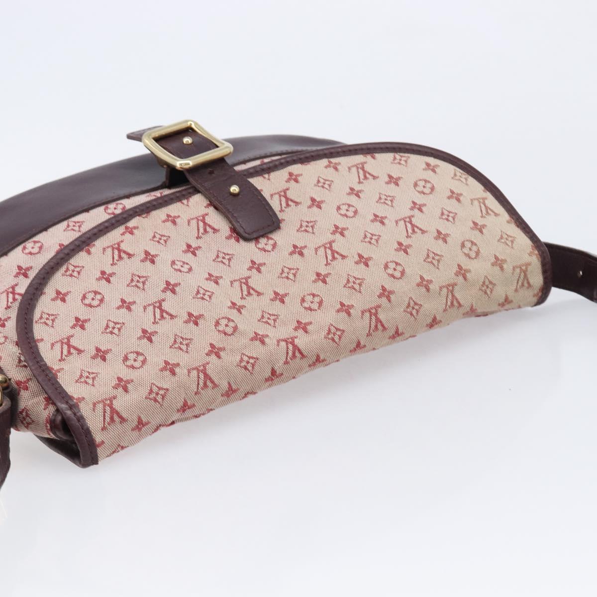 LOUIS VUITTON Monogram Mini Belanger Shoulder Bag Red M92171 LV Auth ka7173