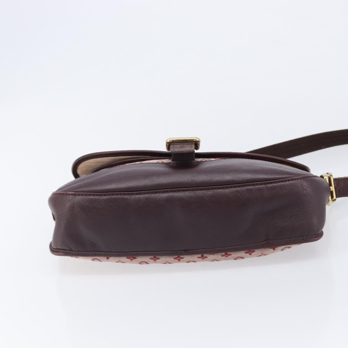 LOUIS VUITTON Monogram Mini Belanger Shoulder Bag Red M92171 LV Auth ka7173