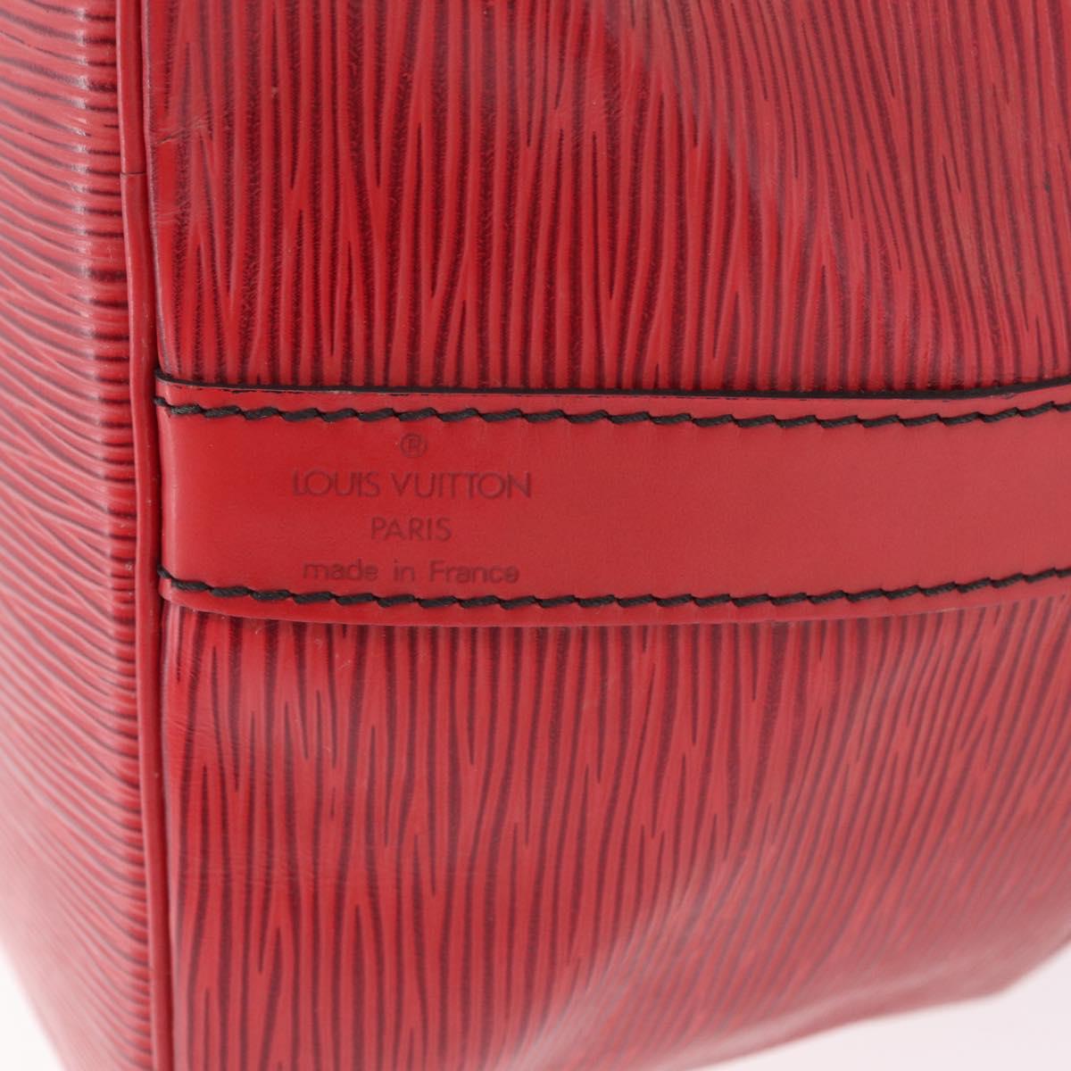 LOUIS VUITTON Epi Petit Noe Shoulder Bag Red M44107 LV Auth ka7175