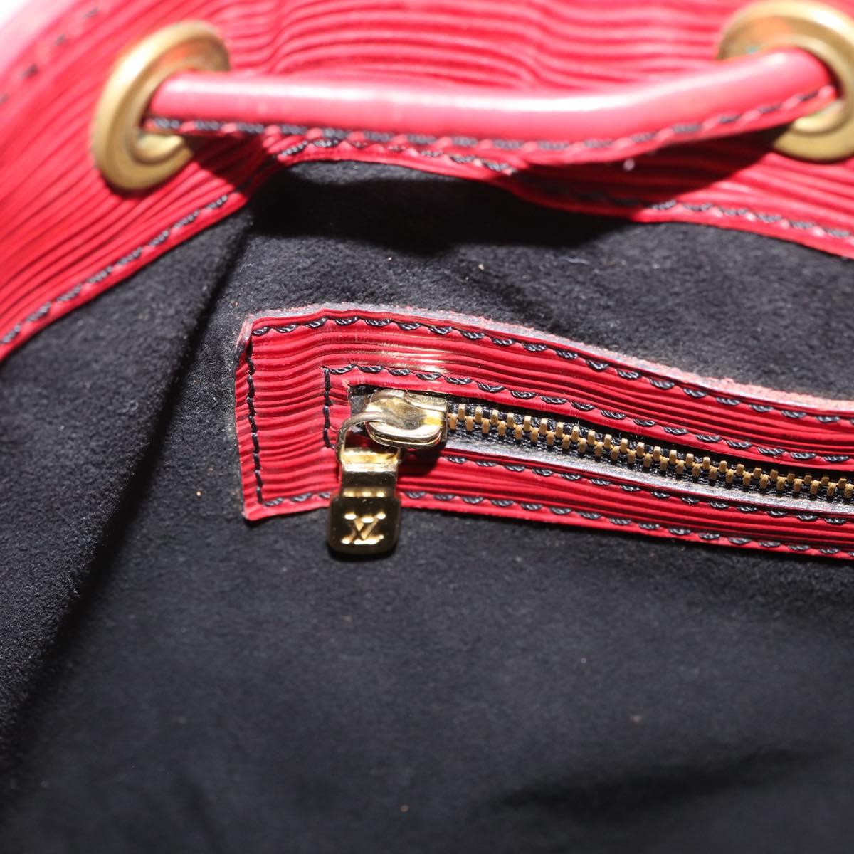 LOUIS VUITTON Epi Petit Noe Shoulder Bag Red M44107 LV Auth ka7175
