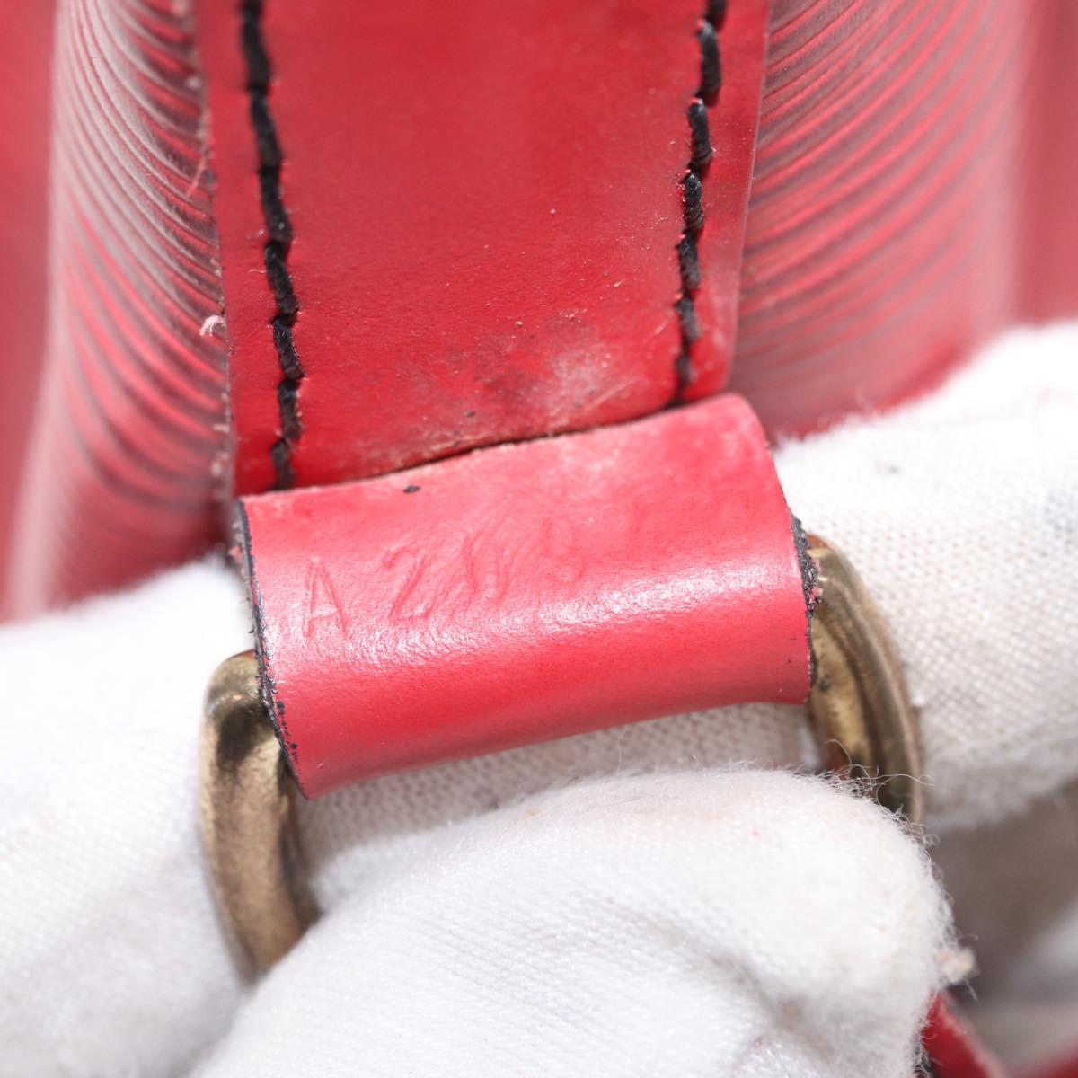LOUIS VUITTON Epi Petit Noe Shoulder Bag Red M44107 LV Auth ka7175