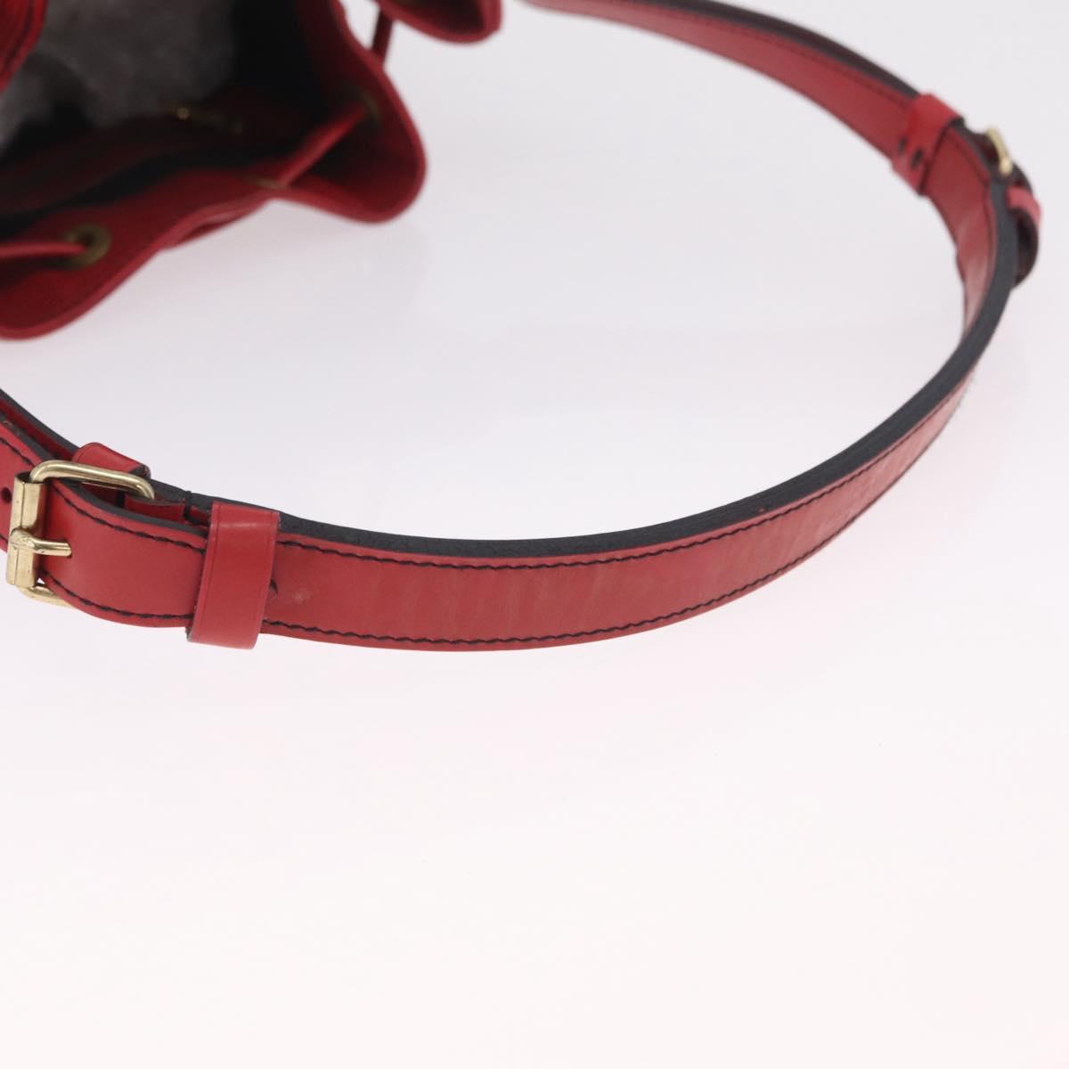 LOUIS VUITTON Epi Petit Noe Shoulder Bag Red M44107 LV Auth ka7175