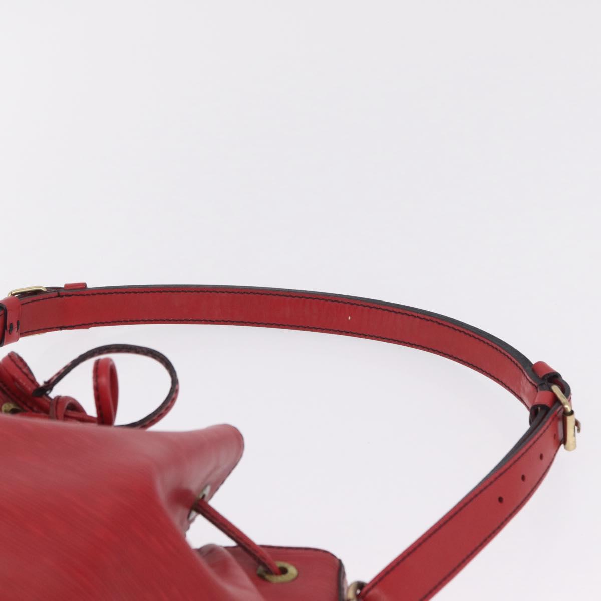 LOUIS VUITTON Epi Petit Noe Shoulder Bag Red M44107 LV Auth ka7175