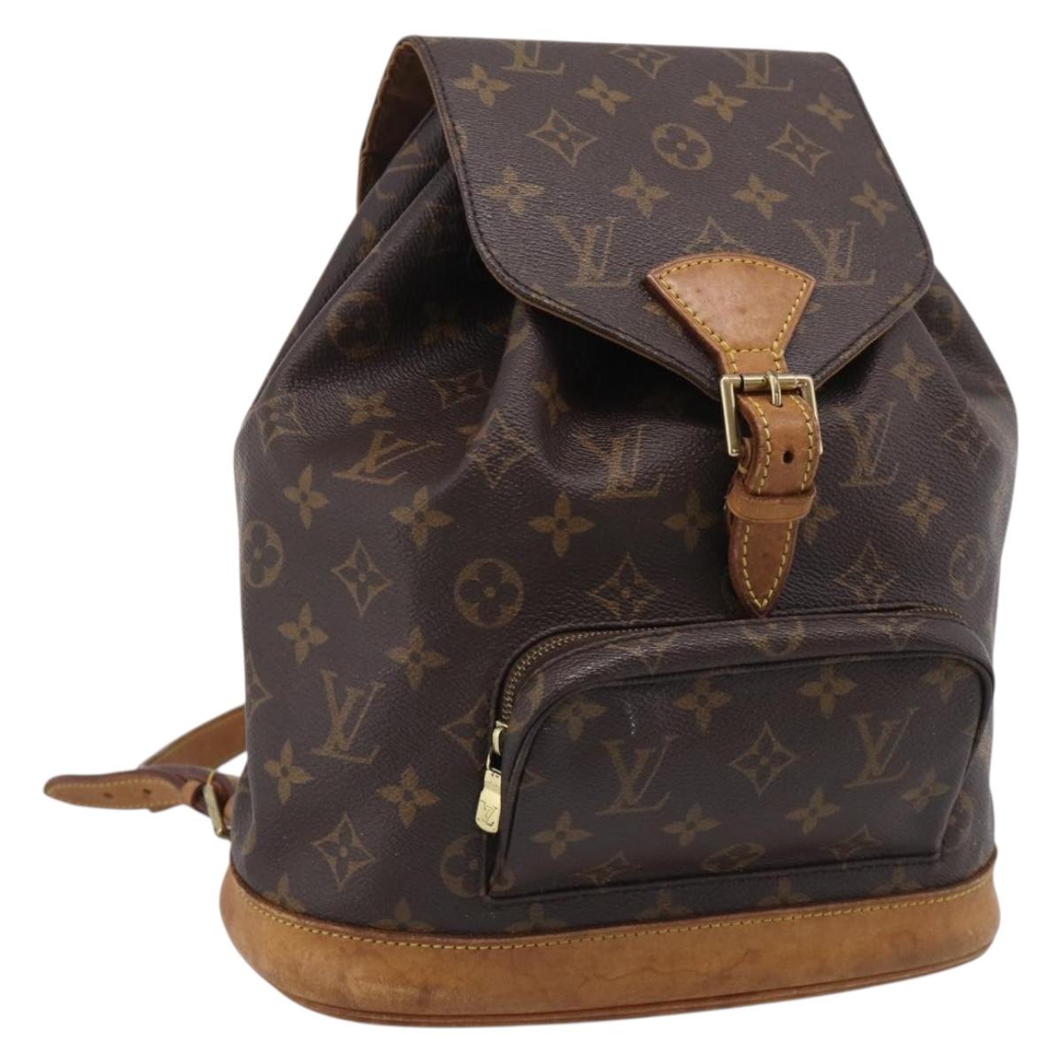 LOUIS VUITTON Monogram Montsouris MM Backpack M51136 LV Auth ka7178