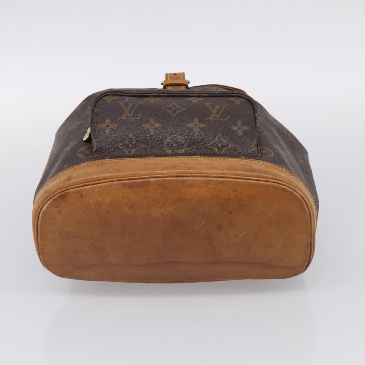 LOUIS VUITTON Monogram Montsouris MM Backpack M51136 LV Auth ka7178