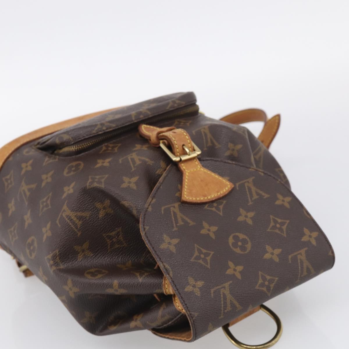LOUIS VUITTON Monogram Montsouris MM Backpack M51136 LV Auth ka7178