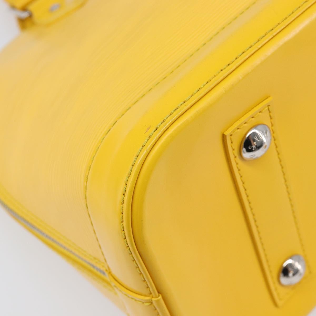 LOUIS VUITTON Epi Alma PM Hand Bag Yellow citron M40619 LV Auth ka7182A