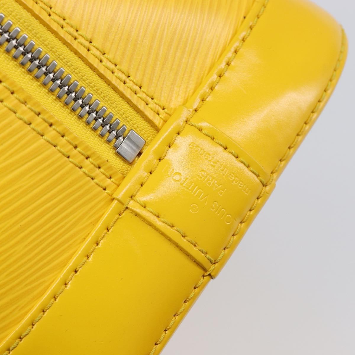 LOUIS VUITTON Epi Alma PM Hand Bag Yellow citron M40619 LV Auth ka7182A