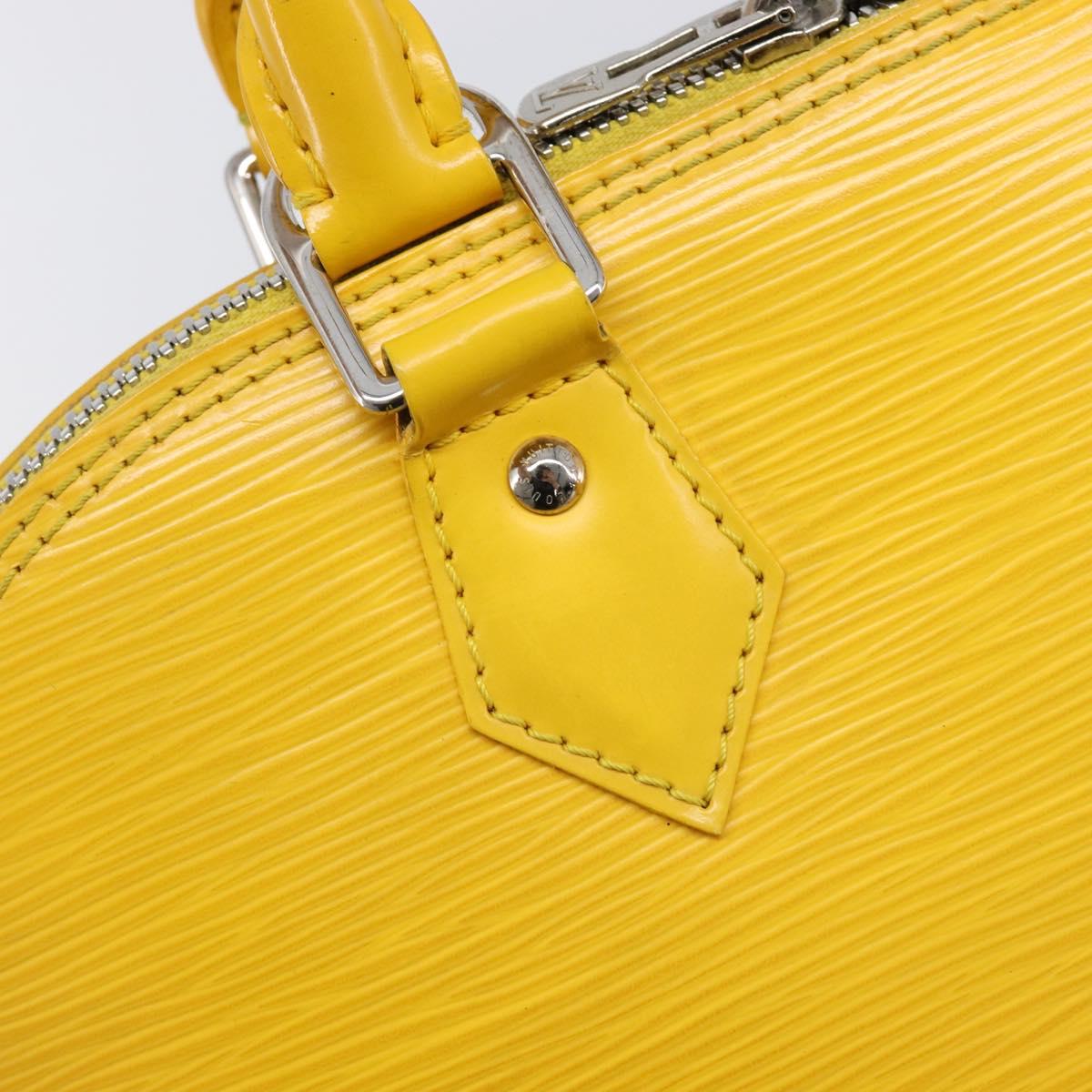LOUIS VUITTON Epi Alma PM Hand Bag Yellow citron M40619 LV Auth ka7182A