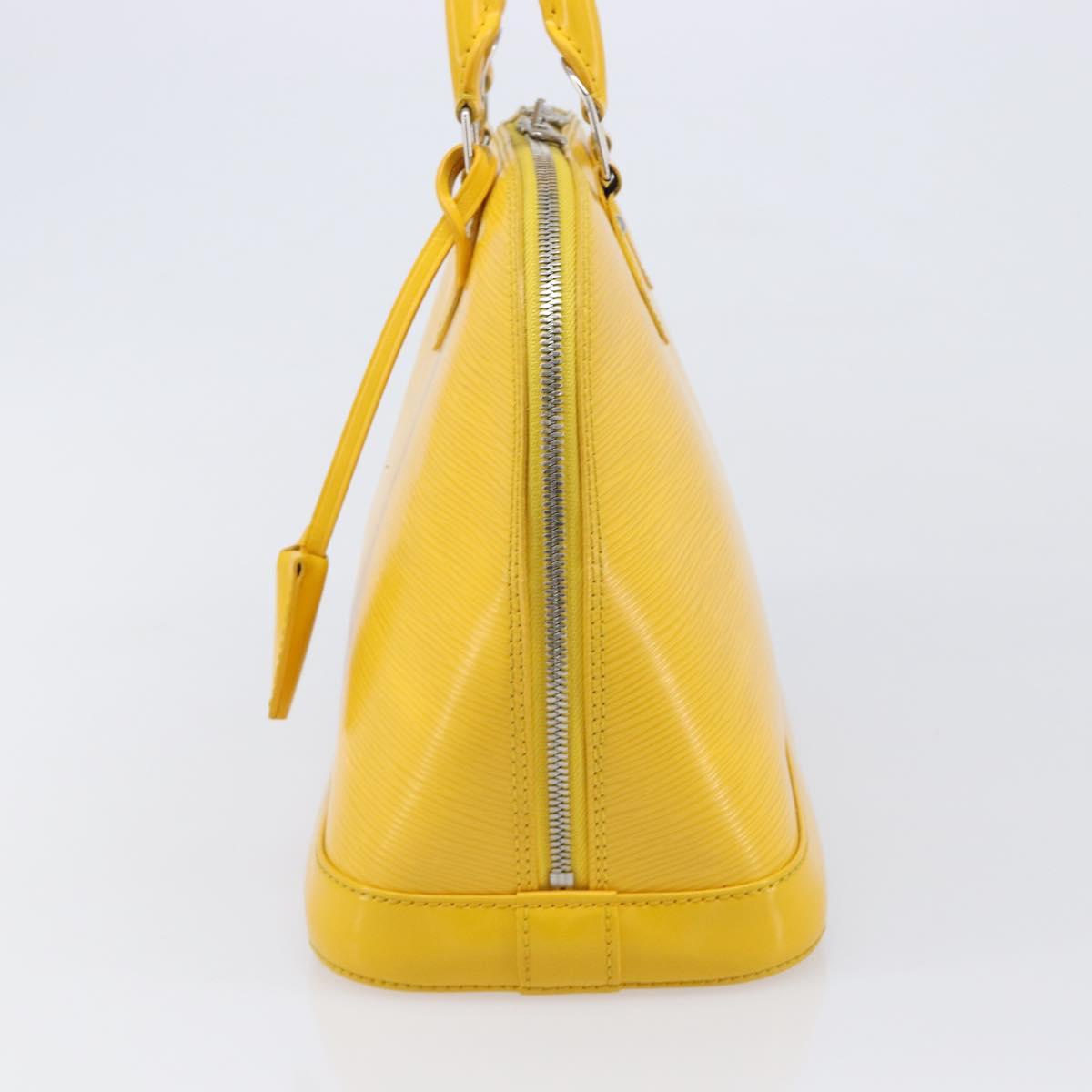 LOUIS VUITTON Epi Alma PM Hand Bag Yellow citron M40619 LV Auth ka7182A