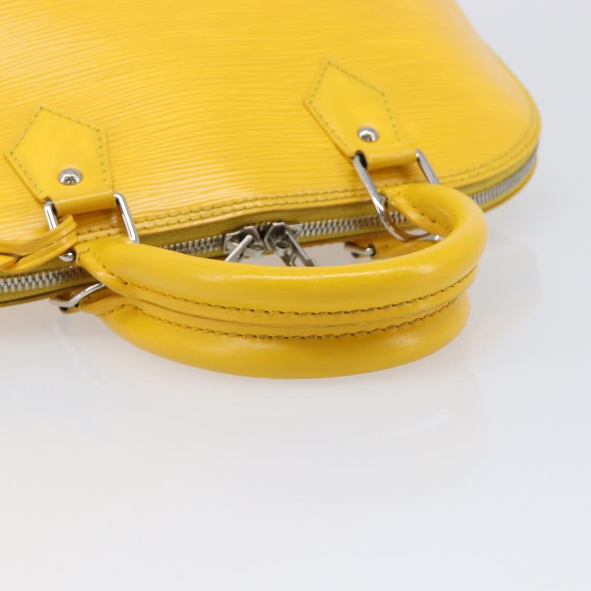 LOUIS VUITTON Epi Alma PM Hand Bag Yellow citron M40619 LV Auth ka7182A