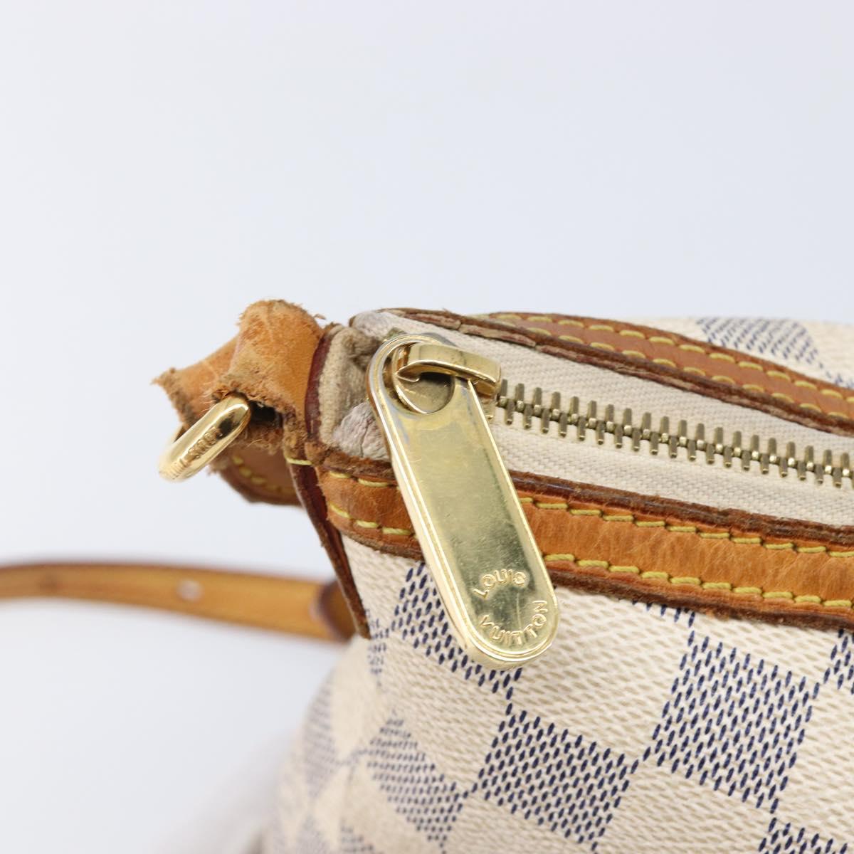 LOUIS VUITTON Damier Azur Siracusa PM Shoulder Bag N41113 LV Auth ka7184
