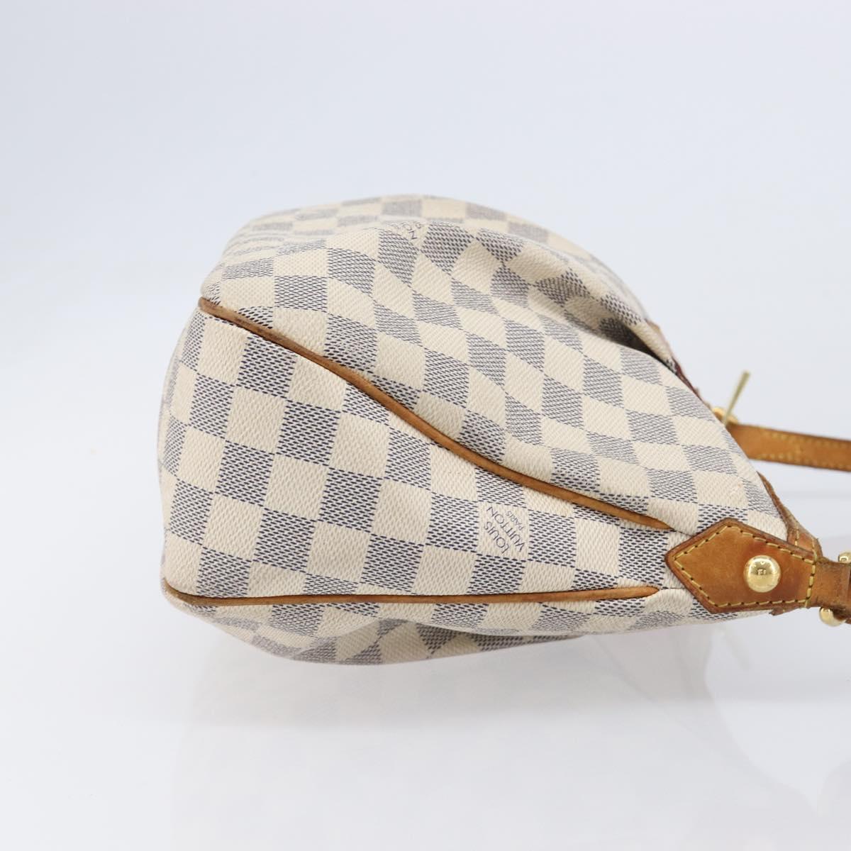LOUIS VUITTON Damier Azur Siracusa PM Shoulder Bag N41113 LV Auth ka7184
