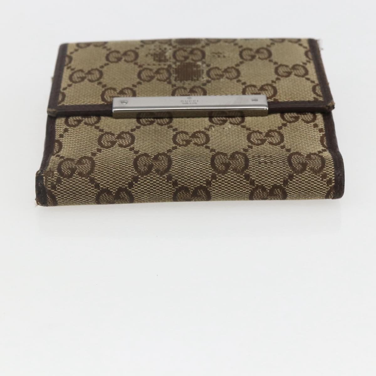 LOUIS VUITTON Gucci Monogram Wallet 3 Set Beige LV Auth ka719