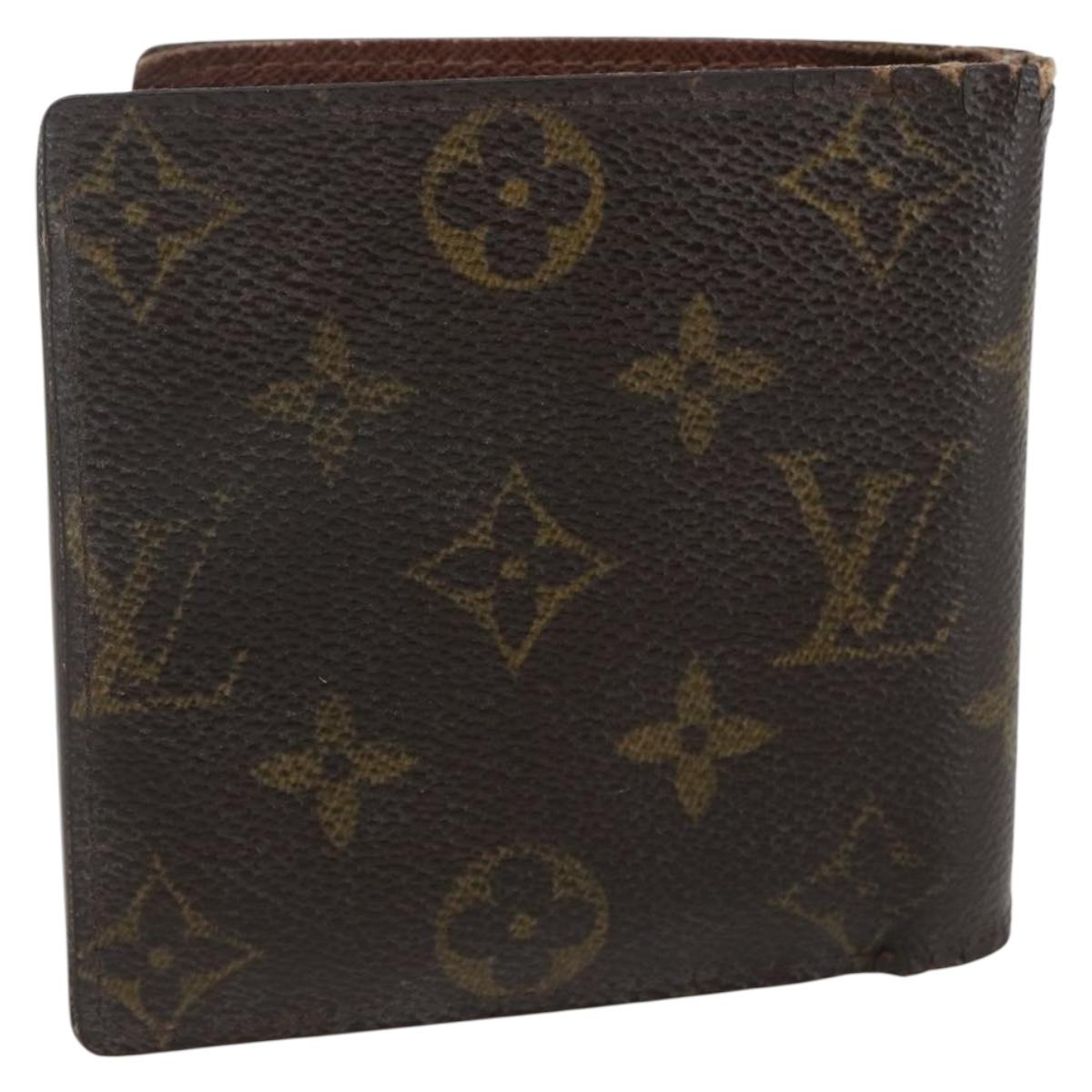 LOUIS VUITTON Gucci Monogram Wallet 3 Set Beige LV Auth ka719