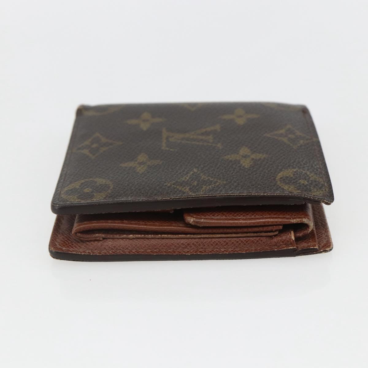 LOUIS VUITTON Gucci Monogram Wallet 3 Set Beige LV Auth ka719