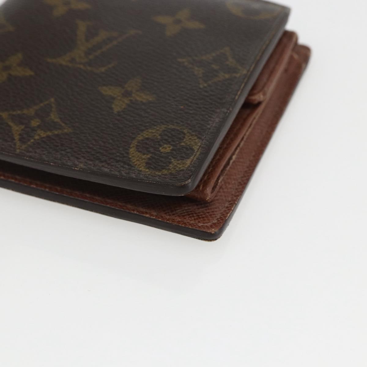 LOUIS VUITTON Gucci Monogram Wallet 3 Set Beige LV Auth ka719