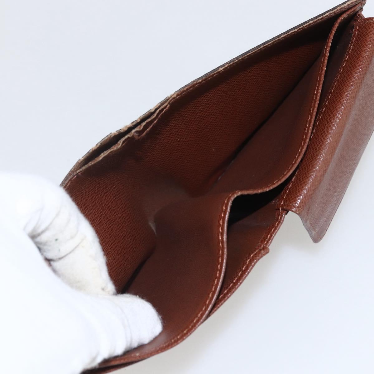 LOUIS VUITTON Gucci Monogram Wallet 3 Set Beige LV Auth ka719