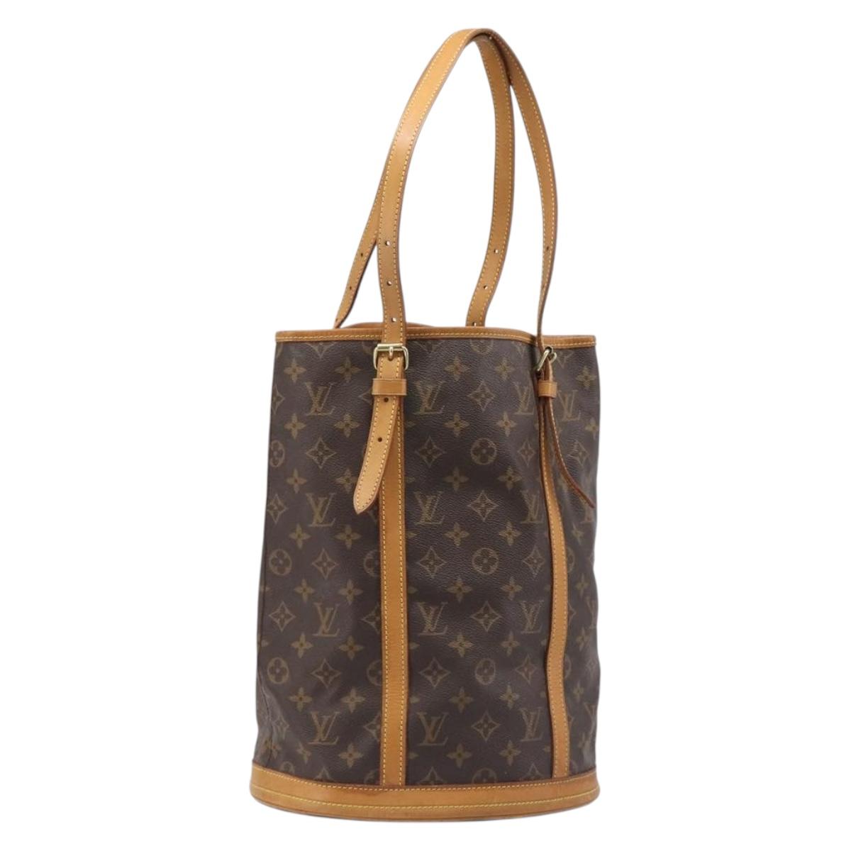 LOUIS VUITTON Monogram Bucket GM Shoulder Bag M42236 LV Auth ka7190