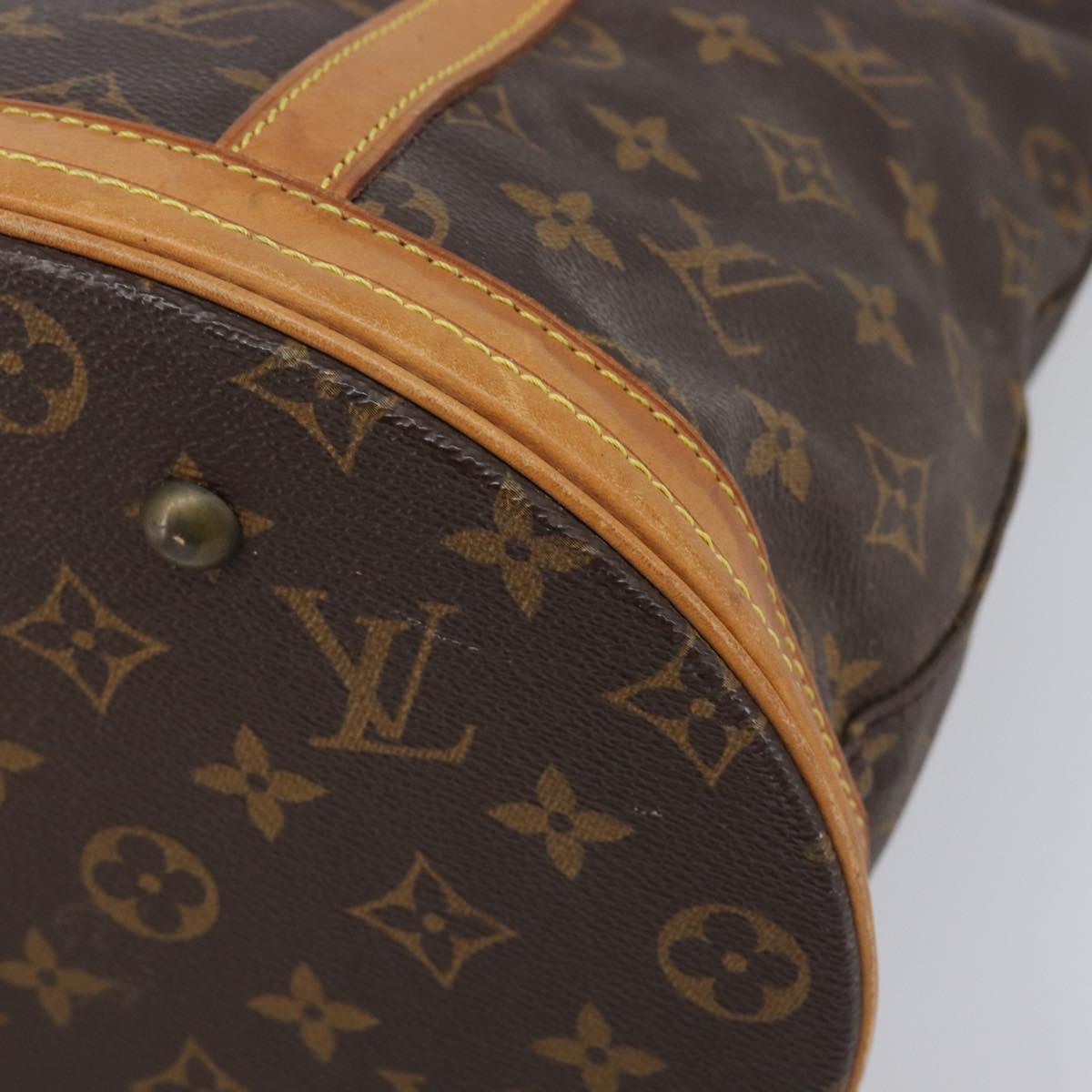 LOUIS VUITTON Monogram Bucket GM Shoulder Bag M42236 LV Auth ka7190