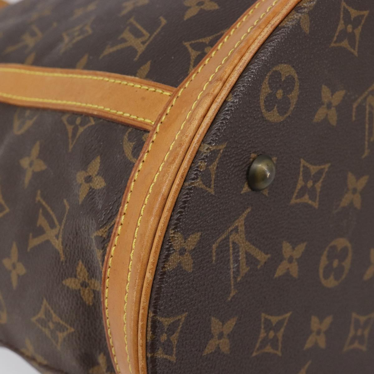 LOUIS VUITTON Monogram Bucket GM Shoulder Bag M42236 LV Auth ka7190