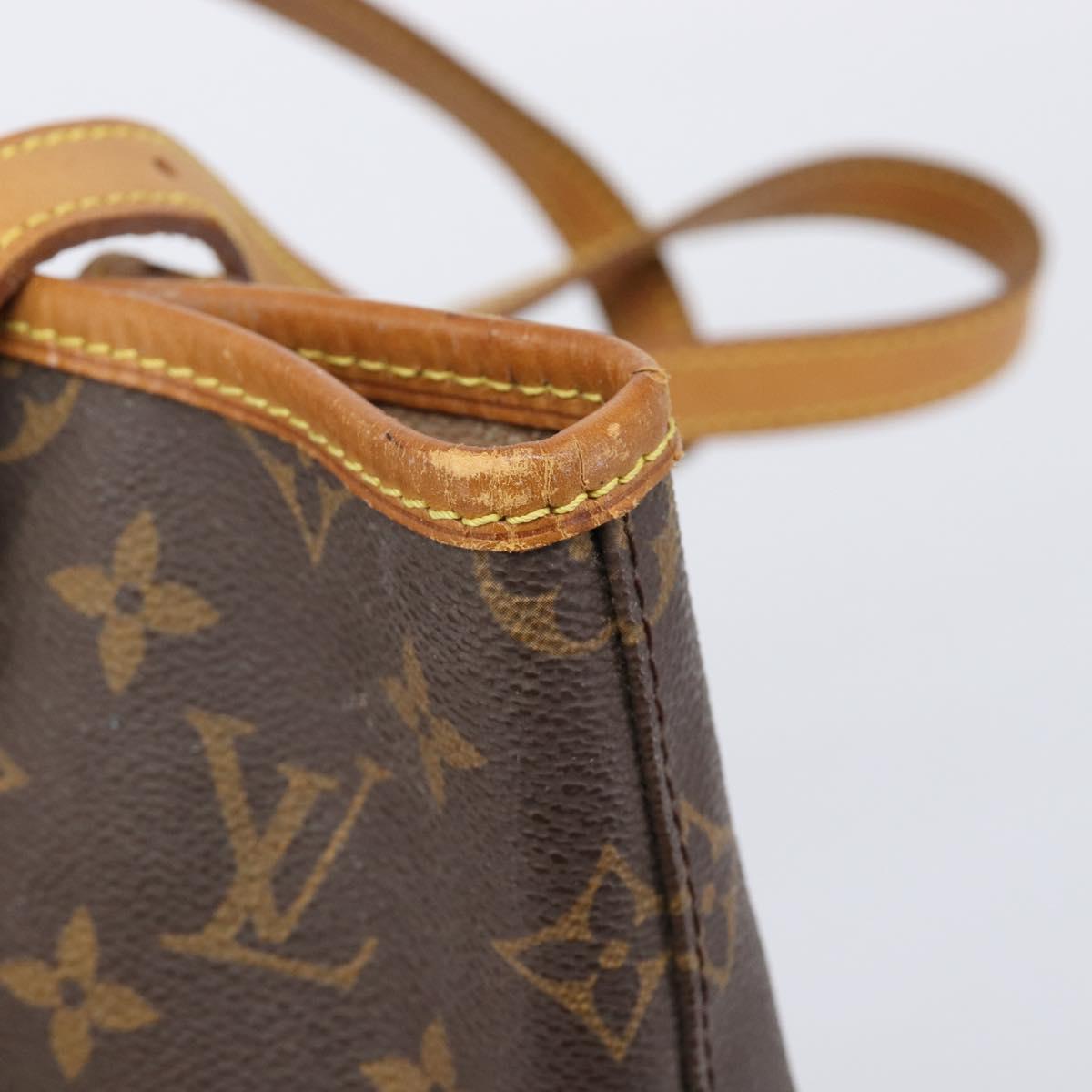 LOUIS VUITTON Monogram Bucket GM Shoulder Bag M42236 LV Auth ka7190