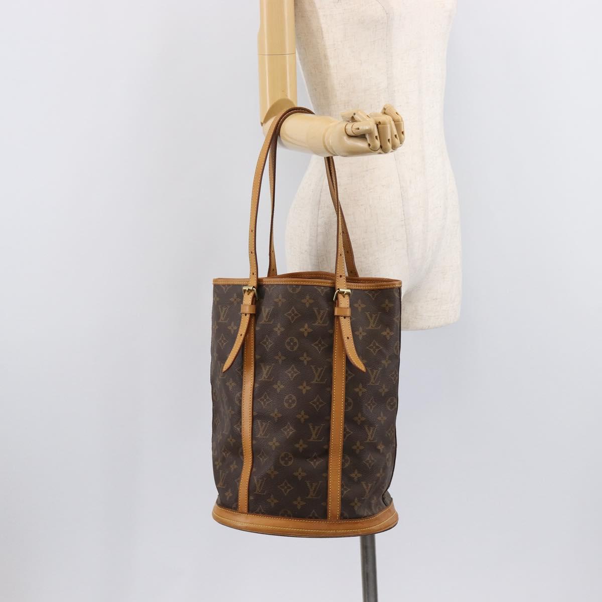 LOUIS VUITTON Monogram Bucket GM Shoulder Bag M42236 LV Auth ka7190