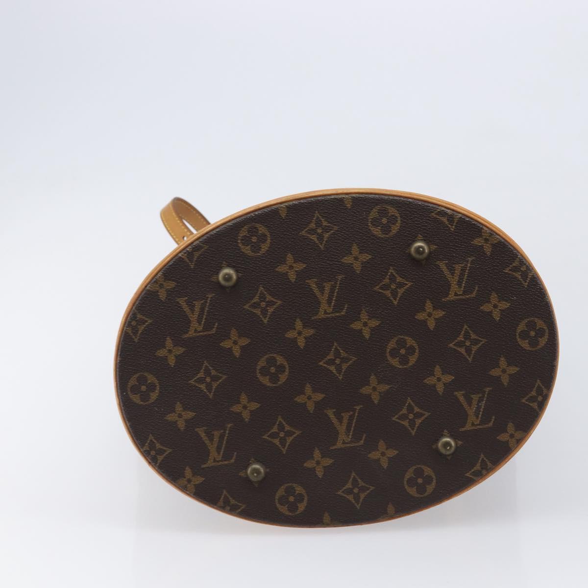 LOUIS VUITTON Monogram Bucket GM Shoulder Bag M42236 LV Auth ka7190