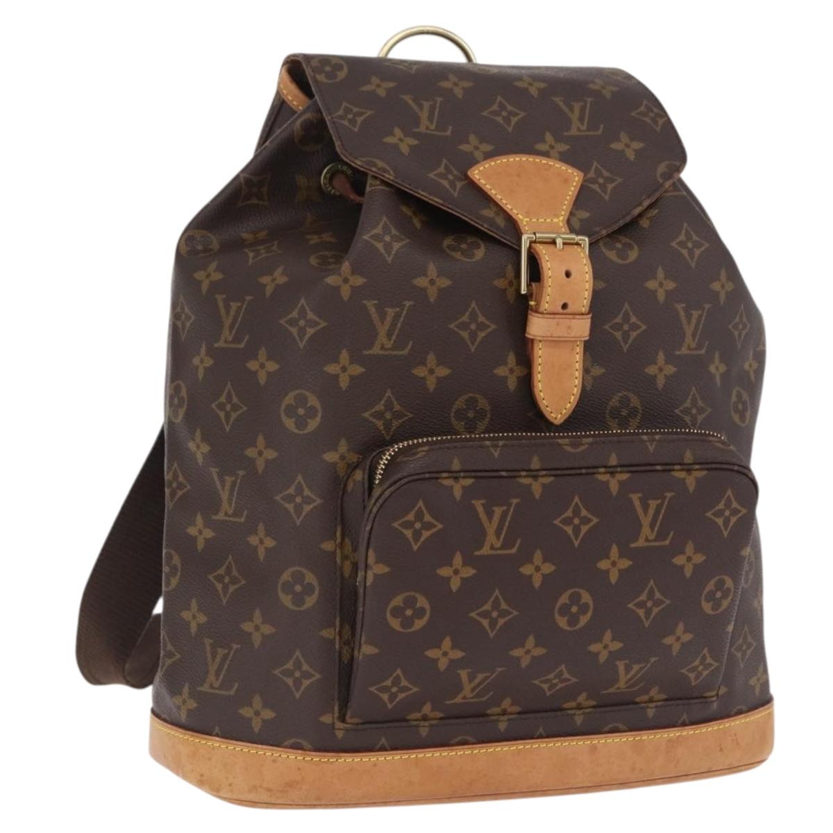LOUIS VUITTON Monogram Montsouris GM Backpack M51135 LV Auth ka7192