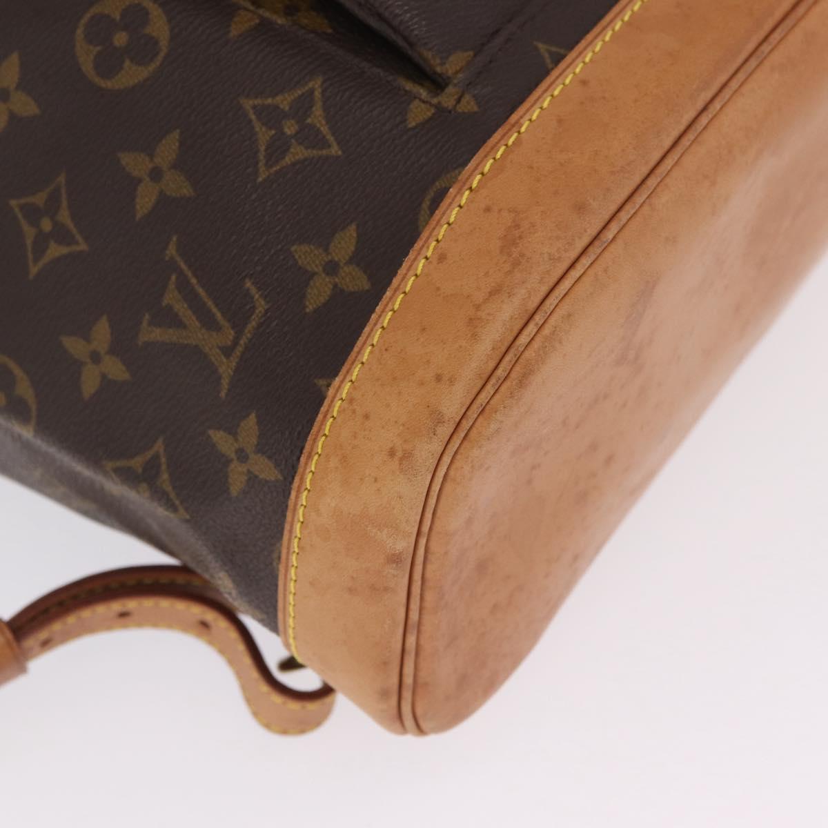 LOUIS VUITTON Monogram Montsouris GM Backpack M51135 LV Auth ka7192