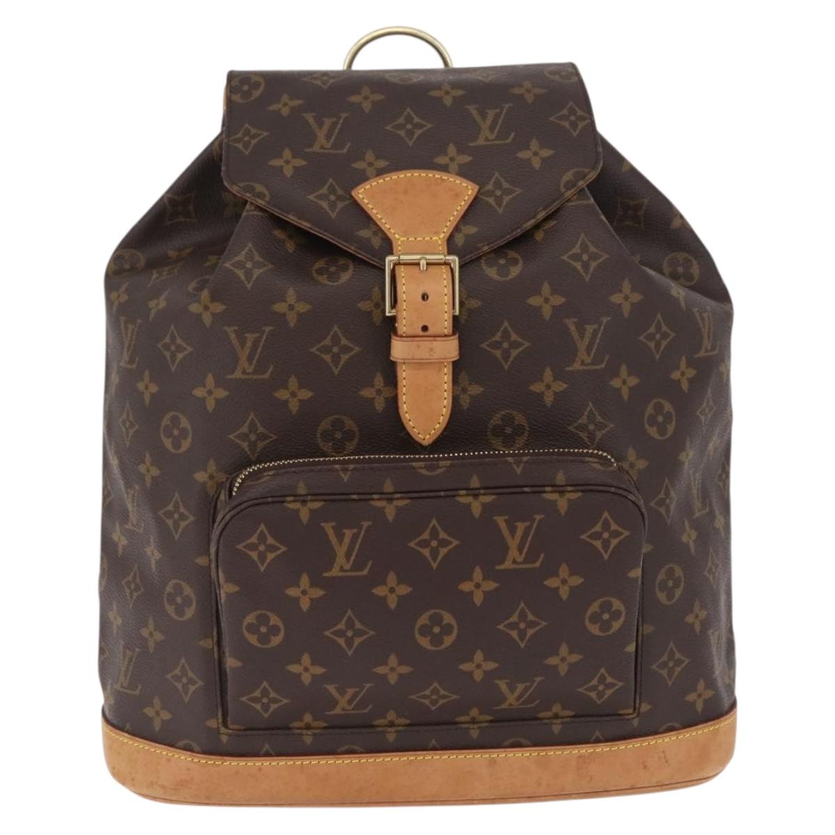 LOUIS VUITTON Monogram Montsouris GM Backpack M51135 LV Auth ka7192