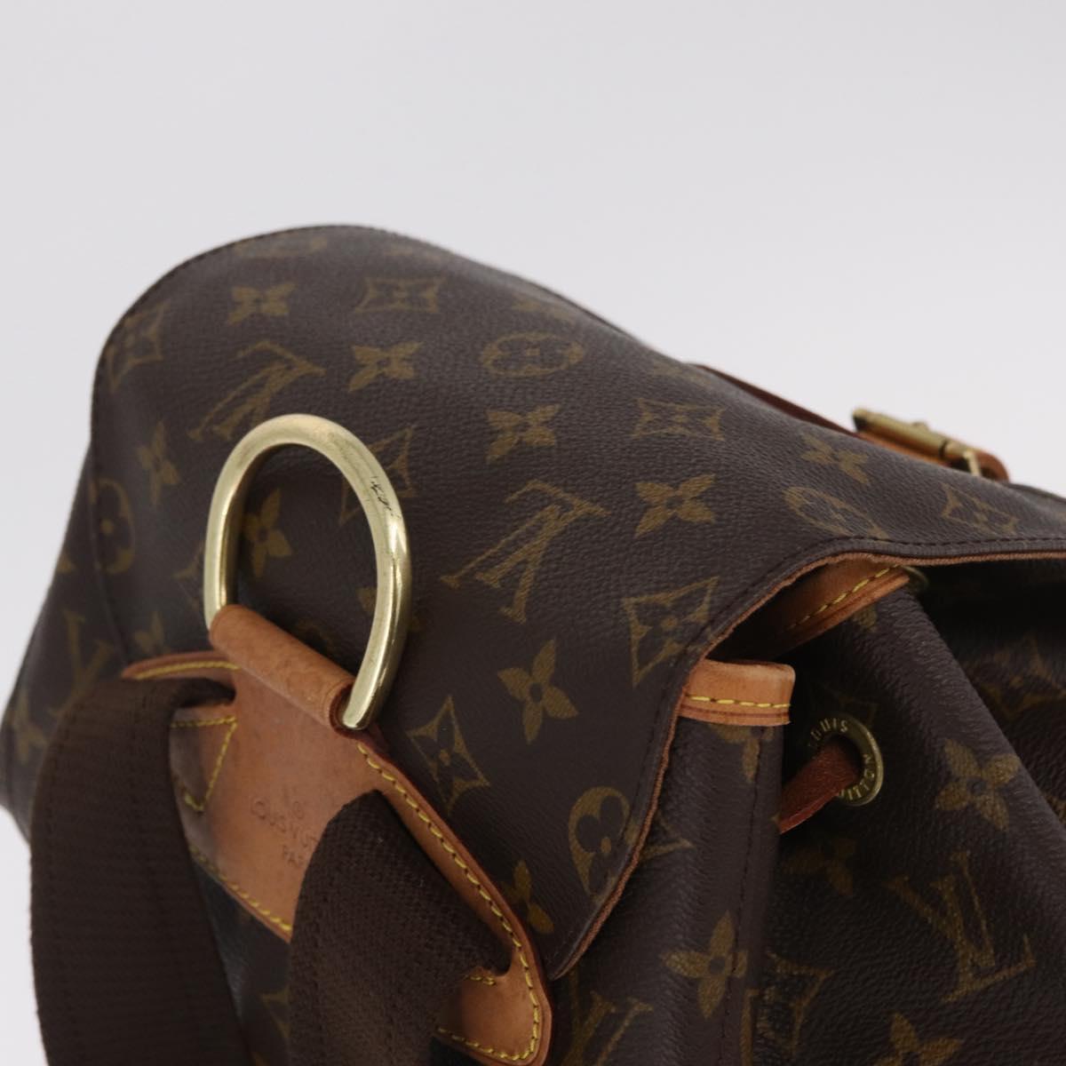 LOUIS VUITTON Monogram Montsouris GM Backpack M51135 LV Auth ka7192