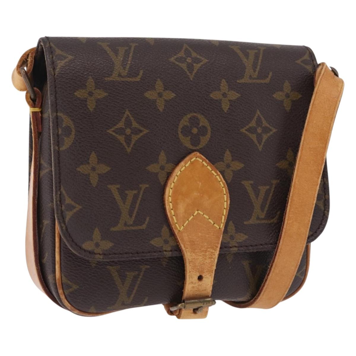 LOUIS VUITTON Monogram Cartouchiere PM Shoulder Bag M51254 LV Auth ka7198