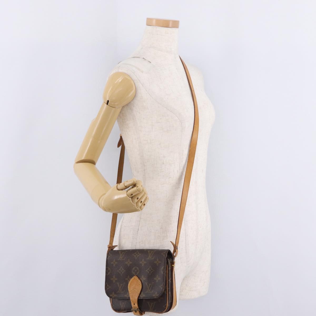LOUIS VUITTON Monogram Cartouchiere PM Shoulder Bag M51254 LV Auth ka7198