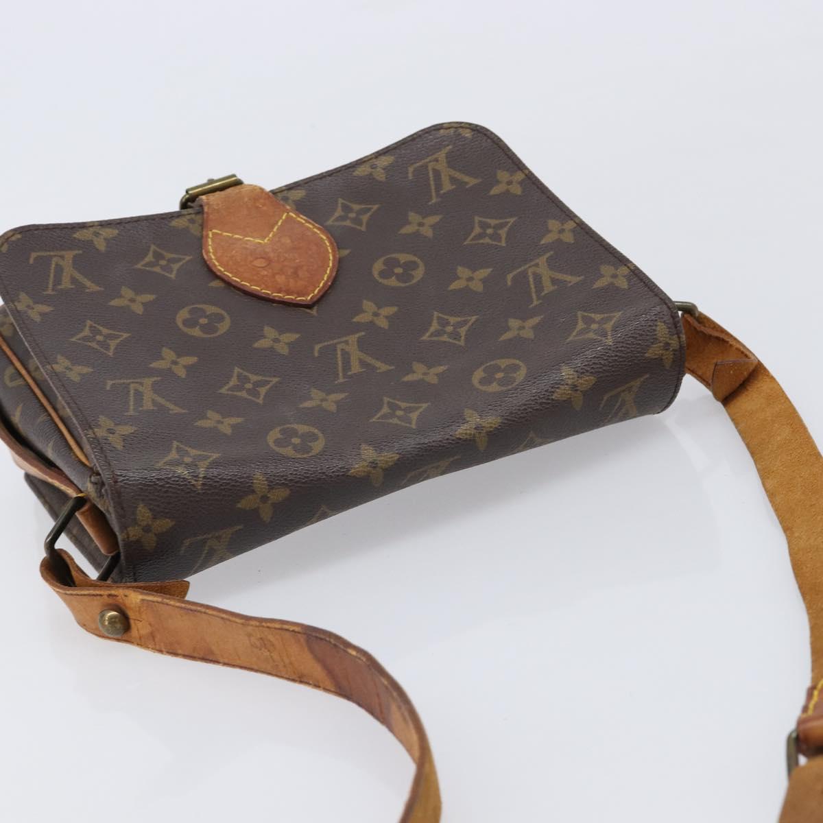 LOUIS VUITTON Monogram Cartouchiere MM Shoulder Bag M51253 LV Auth ka7199